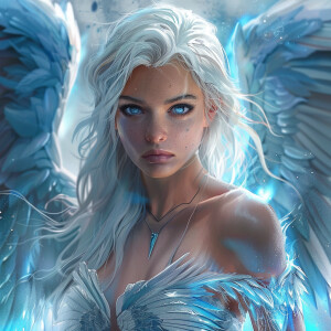 Female Pleiades Spiritual Warrior, she is able to fly with her e...