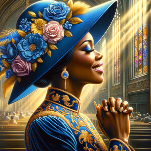 create a realistic airbrushed illustration of an African America...