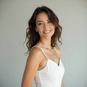 woman in white dress