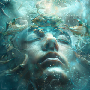 Ultra-realistic, high-definition rendering, double exposure, cin...