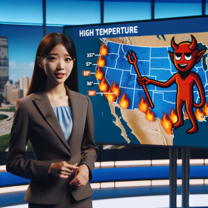 High resolution. Meteorologist reports weather on tv! Super high...