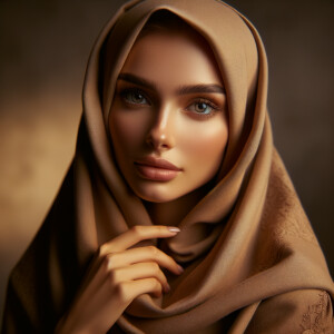 Girl wearing hijab abaya