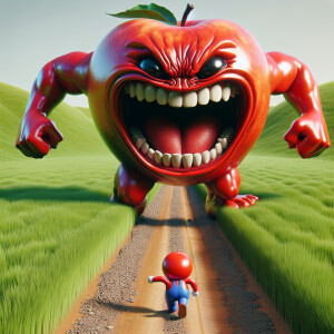 3d digital dynamic surreal artwork of a simple field of grass wi...