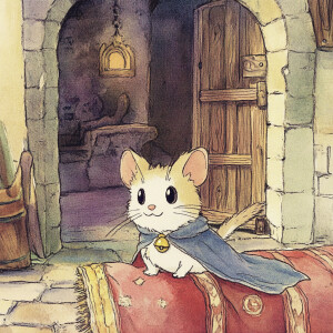 cartoon movie, cute mouse with cat  --sref 3550027288