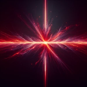 Create an ultra-high-definition image depicting a slender, crims...