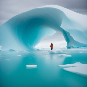 Create me an image of antartica