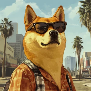 generate DOGE meme in GTA style