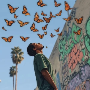 Fwog meme..I can catch butterflies, in GTA San Andreas and carto...