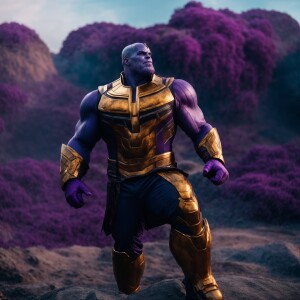 Thanos full-body shot