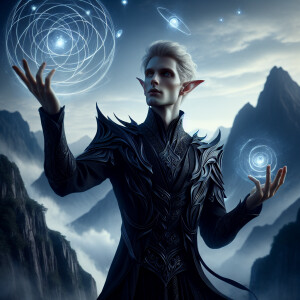 Caranthir-Ar-Fieniel from the Witcher uses magic to alter the st...