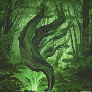 How do you draw a logo called the spirit of the forest?