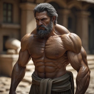 Describir a un hombre llamado Julio que tiene un cuerpo musculos...