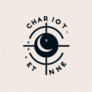 Design a logo featuring the phrase "CHARIOT ET NINE" that embodi...