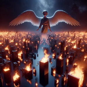 No angel will save what’s already burning.