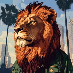 Lion Simba in GTA style