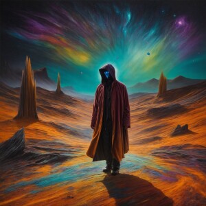 A mysterious figure, part-human and part-creature, wanders throu...