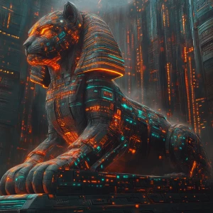 In the depths of a digital wasteland, looms an ominous augmented...