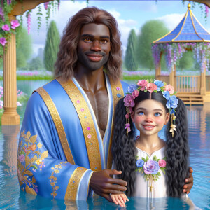 Create a lifelike image of an light skinned African-American Jes...