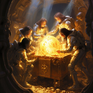 Group of astronauts dressed in detailed spacesuits, a diverse te...