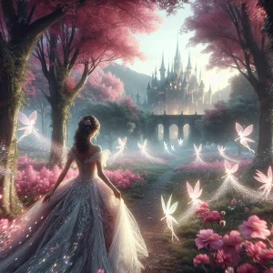 Создайте изображение в сказочном, фентезийном стиле: менкая прин...