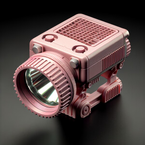 Pretty pink Flashlight attachment tool for shaving legs