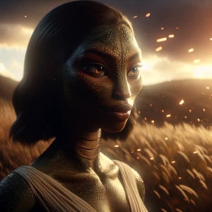 Destiny’s child effect. create an image that has the cinematic C...