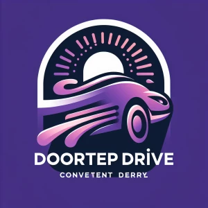 Logo for Doorstep Drive, a convenient car rental service correct...