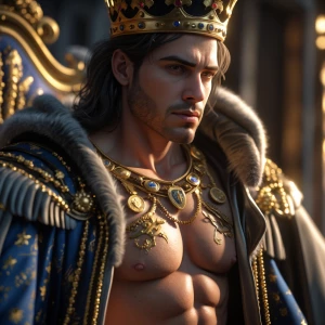The prince was bulging and he was showing off ese pitote al Rey...