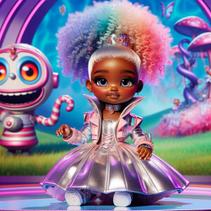 captivating and whimsical ( cartoon) scene of a hilarious and ec...