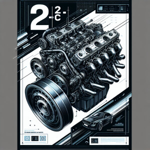 draw a poster for a Toyota engine called “2zz-ge”