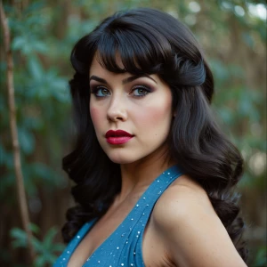 Betty Rubble beautiful brunette and posing