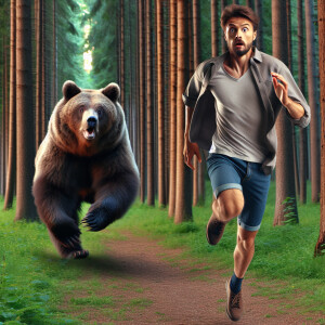 A pic of me being chased by a bear