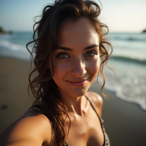 ultra realistic woman selfie in Bali