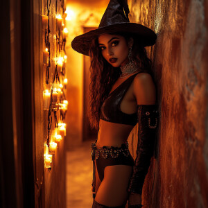 Create an image of a 25-year-old Indian Instagram model with pro...