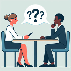 create a logo for a Job Interview QnA, no text on logo