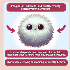 Cute and Fluffy  alien