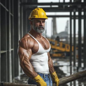 photograph, muscular bodybuilder, day time with great light, man...