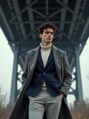 The image is a high-resolution photograph featuring a young man...