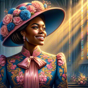 create a realistic airbrushed illustration of an African America...
