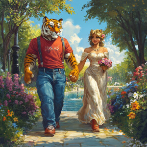 Generate a photorealistic image of a muscular, anthropomorphic m...