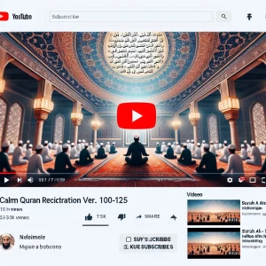 Make a you tube post for relaxing quraan recitation to sorat Ali Imrab 100-125 and make sure to write the title and the richter name which is Dr. Samy Adel