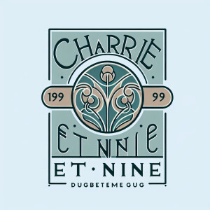 Create a sophisticated logo for "Charie et Nine," a high-end bou...