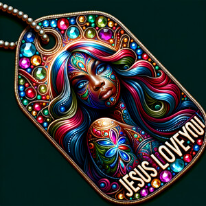 Design a tag that encapsulates a beautiful, colorful depiction o...