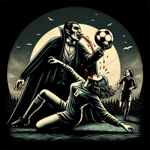 Soccer woman goalkeeper vector