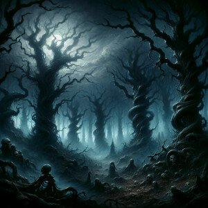 As twilight settles, the eerie fog of the Murkwood, an ancient a...
