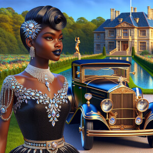 Create a vibrant, 3-D realistic illustration of an light skin, H...