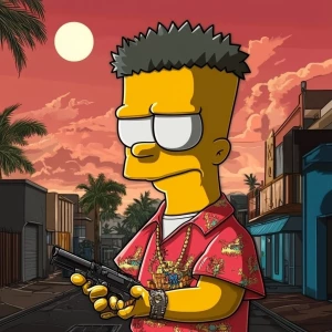 bart simson in GTA style