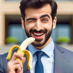 Nawaz sharif, Pakistan prime minister, eating banana, staring at...