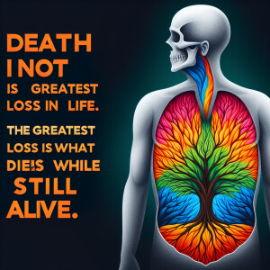 "Death is not the greatest loss in life. The greatest loss is wh...