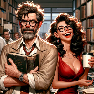 Personaje de Sean y April del libro “la teoría de Kim”